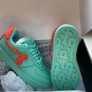 John Geiger Gf-01 peppled leather teal/orange